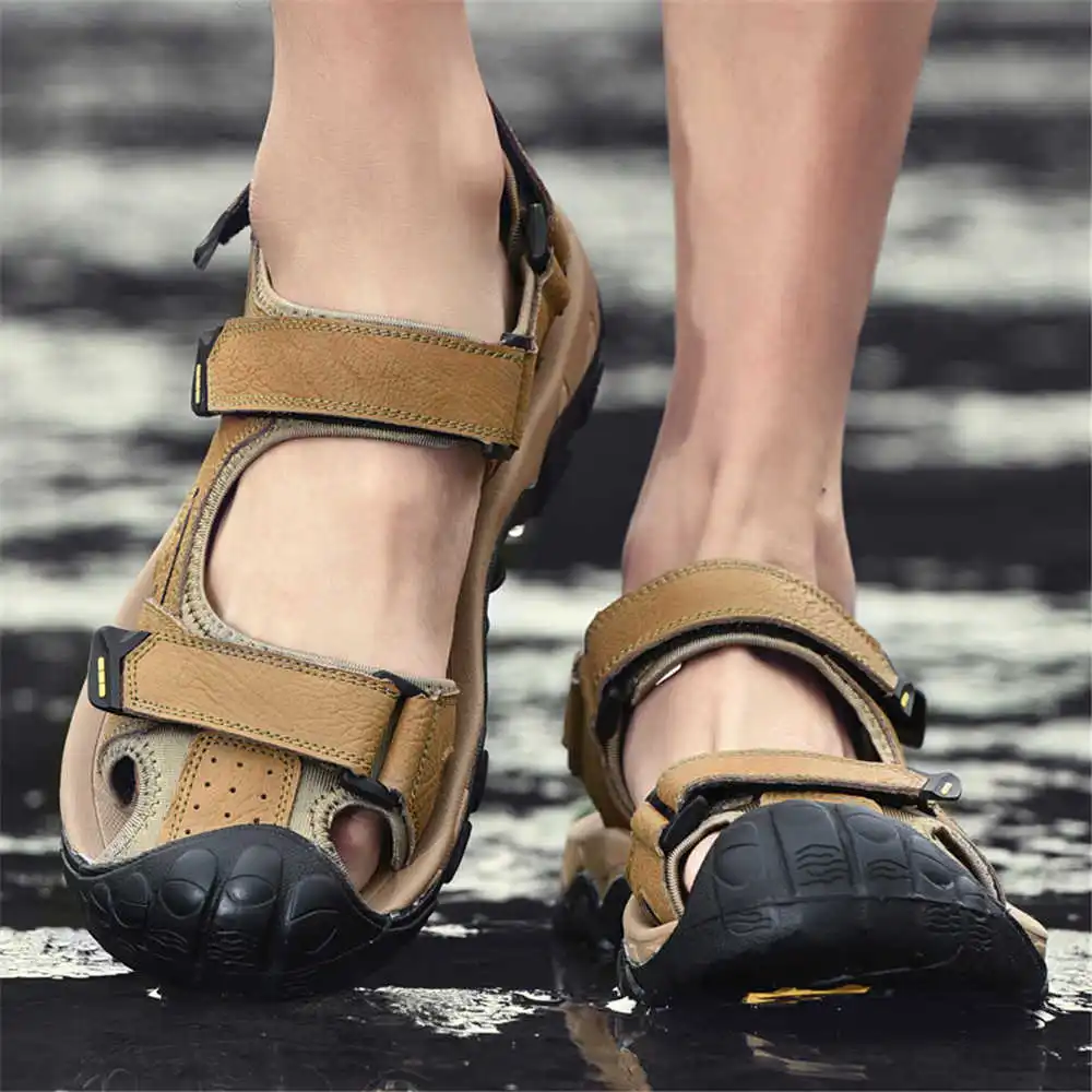 Sandal pantai kulit sapi alami - Aquatic Sports Types ulasan dan harga