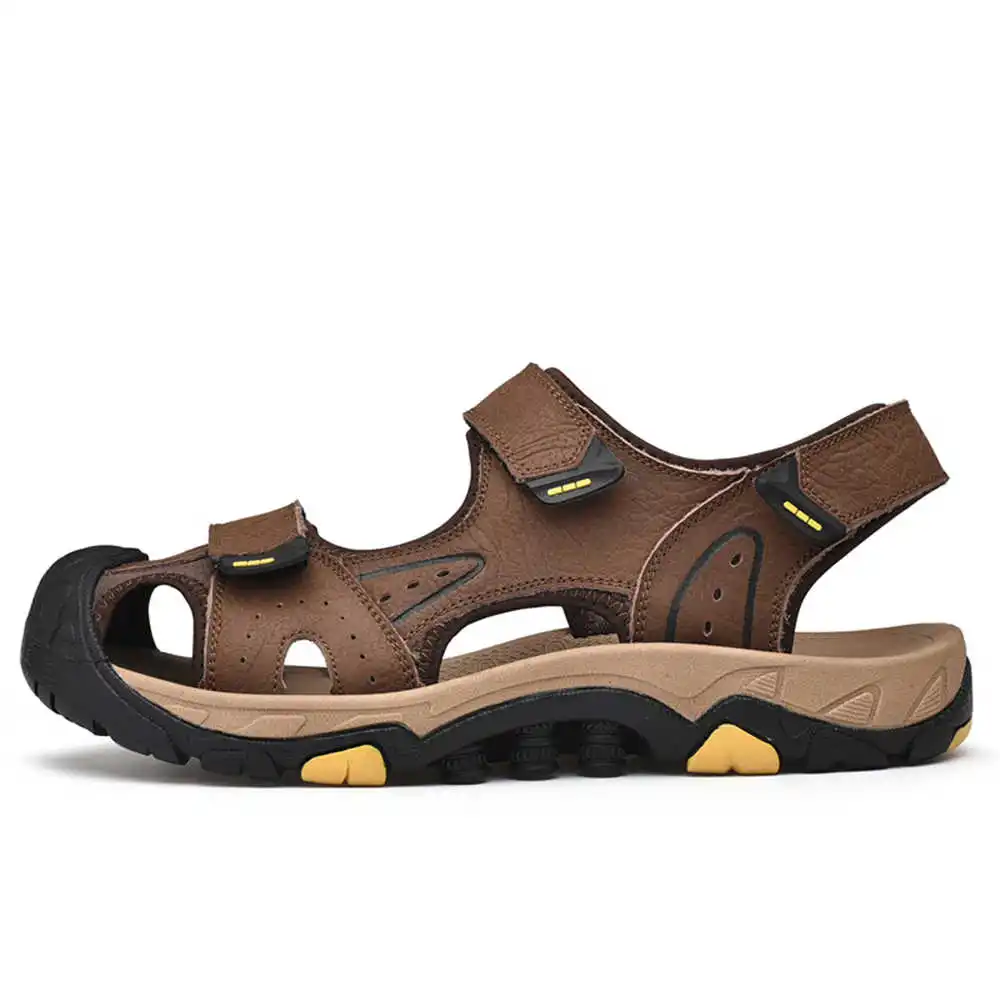 Sandal pantai kulit sapi alami - Aquatic Sports Types ulasan dan harga
